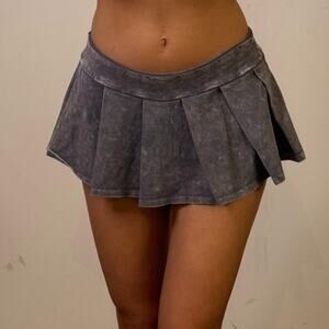 Grey Mini Skort M